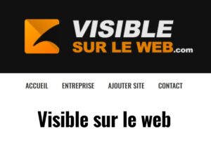 visible sur le web